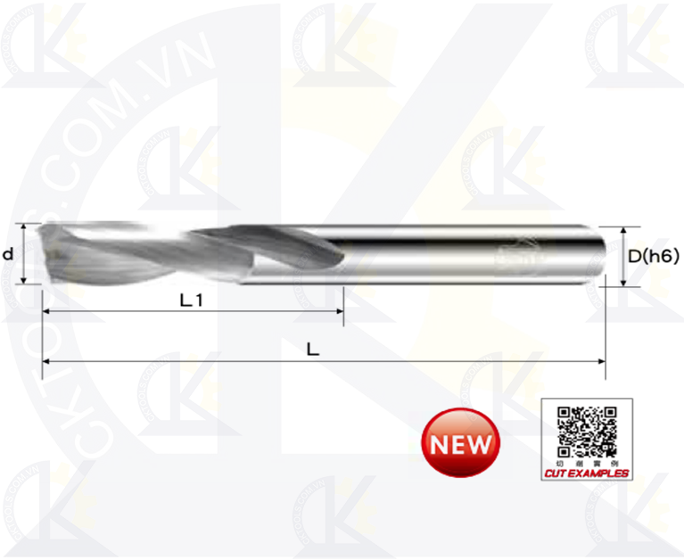Mũi khoan hợp kim CMTec CDFN, Mũi khoan hợp kim CMTéc CDFN