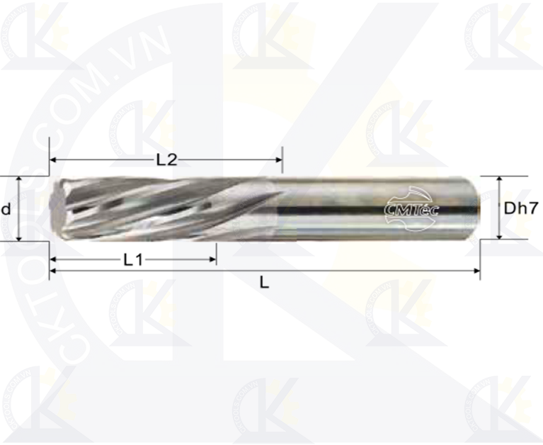 Mũi doa hợp kim CMTec CRD4-CDR6, Mũi reamer CMTéc CRD4-CDR6