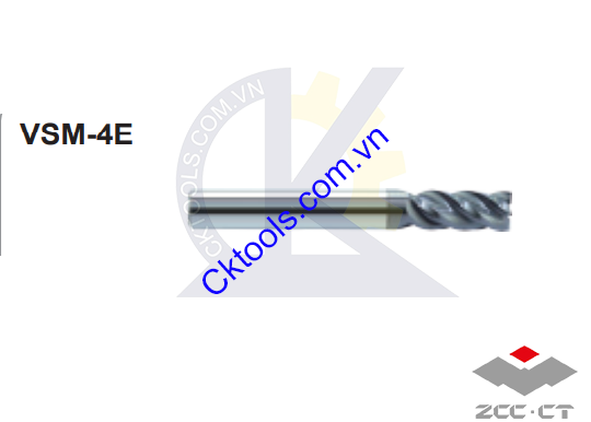 Dao phay  ZCCCT  dòng    VSM-4E-D16.0 , VSM-4E-D20.0 ,  Dao phay hợp kim  ZCC.CT    VSM-4E-D16.0 , VSM-4E-D20.0