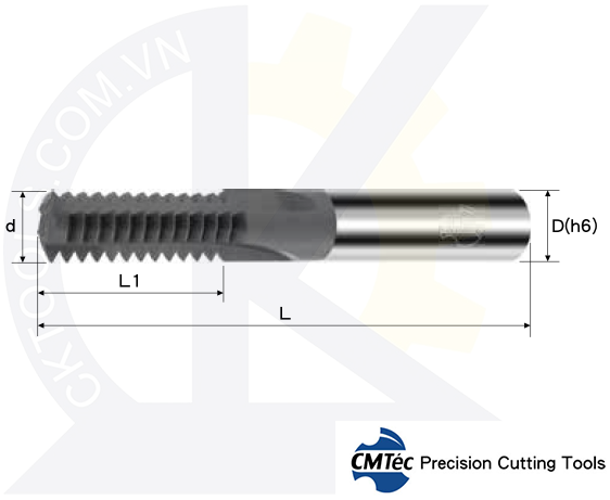 Dao phay ren hợp kim CMTec CTSI, Dao phay ren CMTéc CTSI