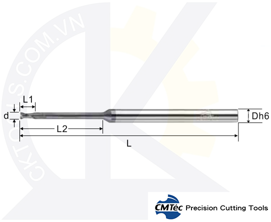 Dao phay CMTec MEN2, Dao phay ngón CMTéc MEN2