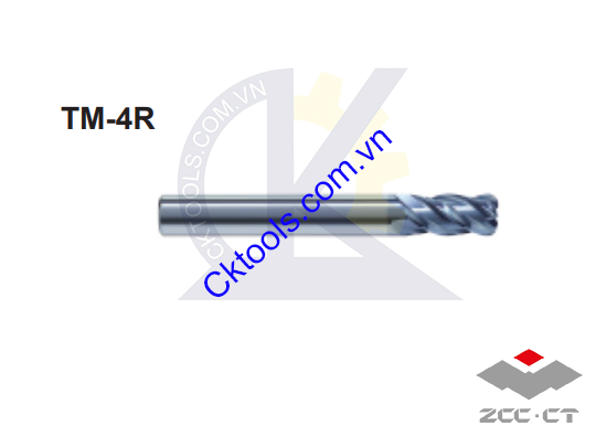 Dao phay  ZCCCT  dòng   TM-4R-D25.0R4.0 , TM-4R-D25.0R5.0  , Dao phay  ngón hợp kim   ZCC.CT   TM-4R-D25.0R4.0 , TM-4R-D25.0R5.0 
