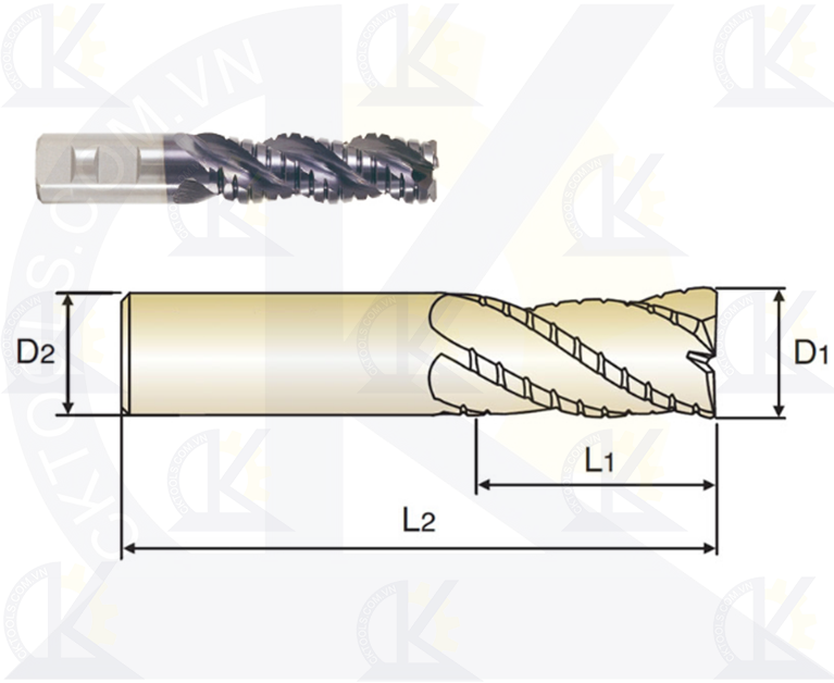 Dao phay nhôm YG EP924, Dao phá nhôm YG EP924