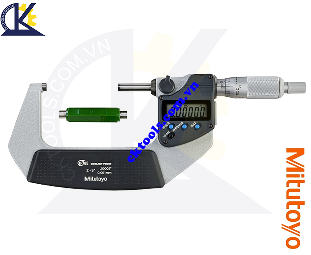 Panme Mitutoyo 2-3''/50-75mm/0.001mm, Panme đo ngoài Mitutoyo 2-3''/50-75mm/0.001mm, Panme điện tử Mitutoyo 2-3''/50-75mm/0.001mm, Panme đo ngoài điện tử Mitutoyo 293-332-30 2-3''/50-75mm/0.001mm(SPC)