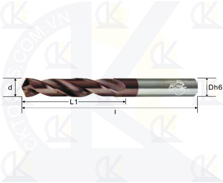 Mũi khoan hợp kim CMTec CDSF2, Mũi khoan CMTéc CDSF2