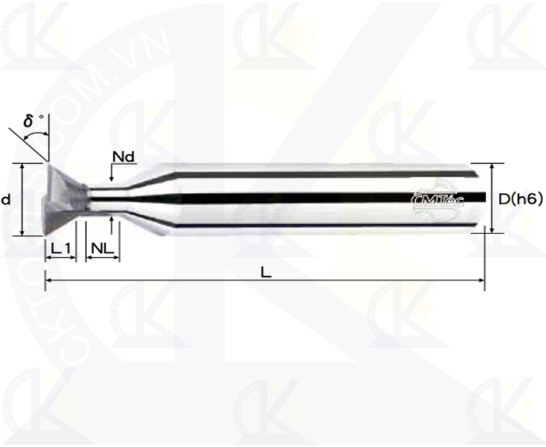 Dao phay hợp kim đặc biệt CMTec CECS, Dao phay CMTéc CECS