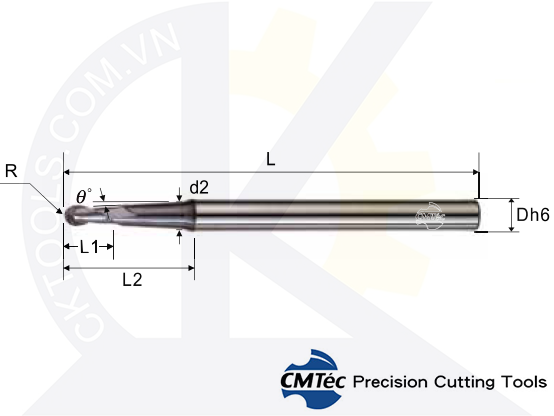 Dao phay CMTec CENL2, Dao phay cầu CMTéc CENL2